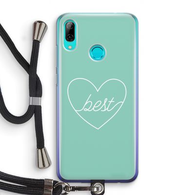 Best heart pastel: Huawei P Smart (2019) Transparant Hoesje met koord