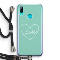 Best heart pastel: Huawei P Smart (2019) Transparant Hoesje met koord