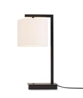 Tafellamp Boston - Zwart/Wit - 18x18x44cm