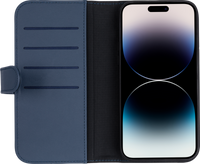 BlueBuilt Apple iPhone 14 Pro Max 2-in-1 Case Leer Blauw - thumbnail