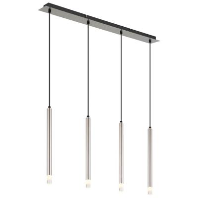 Globo Design hanglampRyan 4-lichts nikkel - 15629N-4