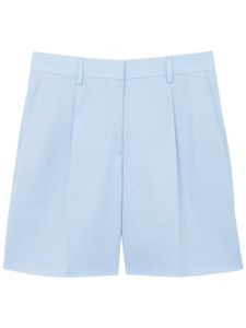 Burberry short à taille haute - Bleu