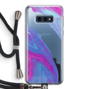 Zweverige regenboog: Samsung Galaxy S10e Transparant Hoesje met koord