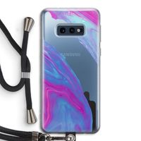 Zweverige regenboog: Samsung Galaxy S10e Transparant Hoesje met koord