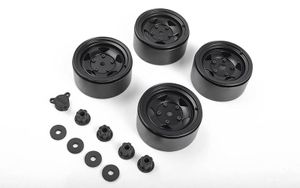 RC4WD Seren 2.2 Beadlock Wheels w/ Center Caps (Black) (VVV-C1015)