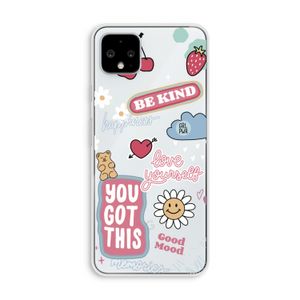 Positivity: Pixel 4 XL Transparant Hoesje