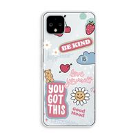 Positivity: Pixel 4 XL Transparant Hoesje