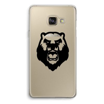 Angry Bear (black): Samsung A3 (2017) Transparant Hoesje