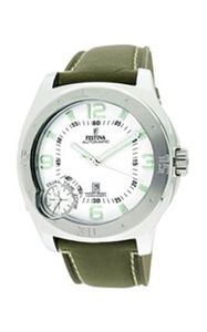 Horlogeband Festina F16078-1 Leder Groen 24mm