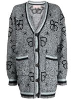 BAPY BY *A BATHING APE® cardigan à motif monogrammé - Bleu