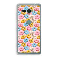 Pink donuts: Sony Xperia XZ2 Compact Transparant Hoesje