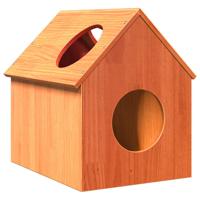 VidaXL Kattenhuis 41x50x50 cm massief grenenhout wasbruin
