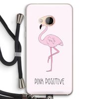 Pink positive: HTC U Play Transparant Hoesje met koord