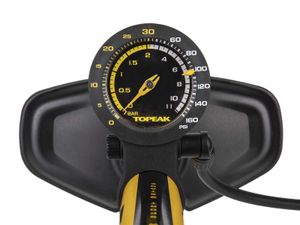 Topeak Joeblow sport 2stage Zwart, Geel Handluchtpomp