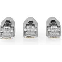 RJ45-Connector | RJ45 Pass Through | Stevig/Gesnoerd UTP CAT6 | Recht | Verguld | 10 Stuks | PVC | G