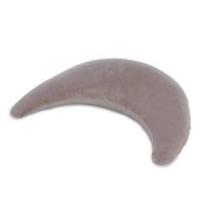 THERALINE Voedingskussen The Moon pluche 140x27cm taupe