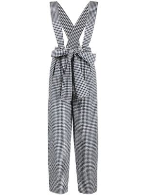 Kenzo pantalon gaufré à carreaux vichy - Bleu