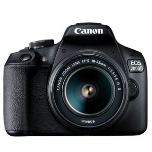 Canon EOS 2000D BK 18-55 IS II EU26 SLR camerakit 24,1 MP CMOS 6000 x 4000 Pixels Zwart