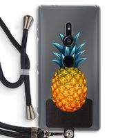 Grote ananas: Sony Xperia XZ2 Transparant Hoesje met koord
