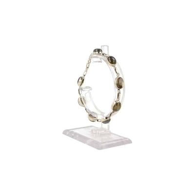 Zilveren Ovalen Armband Labradoriet (Model 2) Zilveren Ovalen Armband Labradoriet (Model 2)