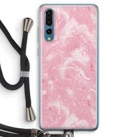 Abstract Painting Pink: Huawei P20 Pro Transparant Hoesje met koord