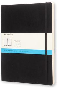 Moleskine notitieboek,  ft 19 x 25 cm, puntraster, soepele cover, 192 blad, zwart