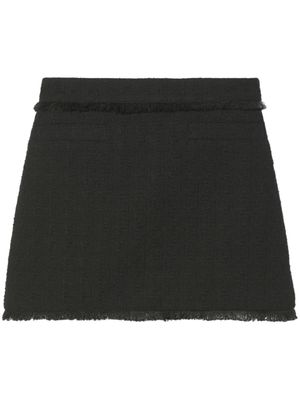 Proenza Schouler White Label minijupe en tweed - Noir