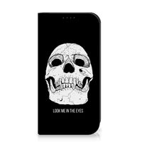 Mobiel BookCase iPhone 15 Pro Skull Eyes - thumbnail