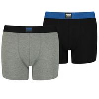 Puma Boys Placed Logo Boxer Blue Combo 2-Pack-146/152 - thumbnail