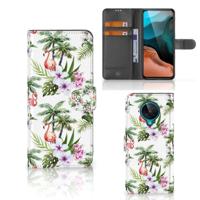 Xiaomi Poco F2 Pro | Telefoonhoesje | Met pasjeshouder | Flamingo Palms Xiaomi Poco F2 Pro | Telefoonhoesje | Met pasjeshouder | Flamingo Palms