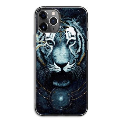 Darkness Tiger: iPhone 11 Pro Transparant Hoesje