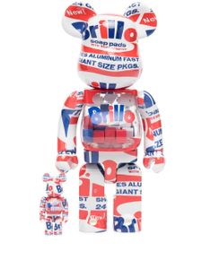 MEDICOM TOY x Andy Warhol figurine Brillo Be@rbrick 100% + 400% - Rouge