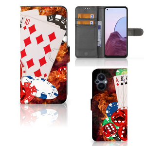 OPPO Reno 8 Lite | OnePlus Nord N20 Wallet Case met Pasjes Casino