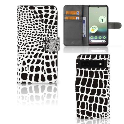 Google Pixel 6A | Telefoonhoesje | Met pasjeshouder | Slangenprint