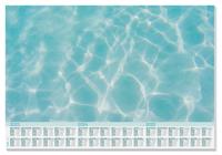 Sigel SI-HO306 Designonderlegger Cool Pool,met Jaartal 2023/2024/2025. 3 Talig 59.5x41cm, 80 Grams Papier, 30 Vel