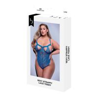 Ondergoed Set Baci Lingerie Lace Teddy Blauw (Queen)