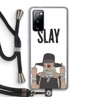 Slay All Day: Samsung Galaxy S20 FE / S20 FE 5G Transparant Hoesje met koord