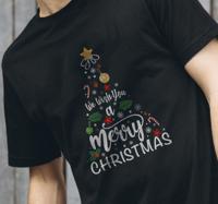 Kerst t shirt Kerstboom vrolijk kerstfeest