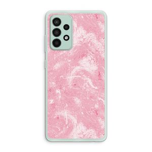 Abstract Painting Pink: Samsung Galaxy A52s 5G Transparant Hoesje
