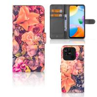 Xiaomi Redmi 10C Hoesje Bosje Bloemen | Portemonnee hoesje Xiaomi Redmi 10C Hoesje Bosje Bloemen | Portemonnee hoesje