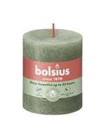 Bolsius kaars rustiek 7x8 cm fresh olijf