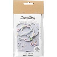 Creativ Company Mini hobbyset sieraden, elastische armband, oorbel, 1 doos