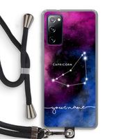 Sterrenbeeld - Donker: Samsung Galaxy S20 FE / S20 FE 5G Transparant Hoesje met koord
