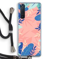 Tropisch: Sony Xperia 5 II Transparant Hoesje met koord