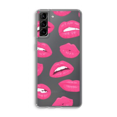 Bite my lip: Samsung Galaxy S21 Plus Transparant Hoesje