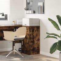 Dressoir met lade Gerookt eiken 38 x 34,5 x 75 cm Bewerkt hout