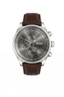 Horlogeband Hugo Boss HB-297-1-14-2956 / HB659302764 / 659303072 Leder Donkerbruin 22mm - thumbnail