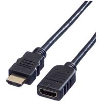 VALUE HDMI High Speed Cable met Ethernet M-F, 5 m - thumbnail