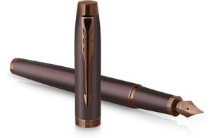 Parker IM Monochrome vulpen Bordeaux, medium, giftbox