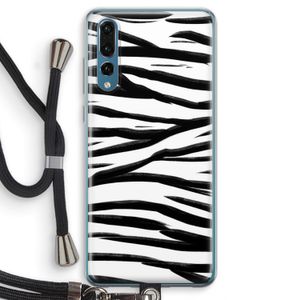 Zebra pattern: Huawei P20 Pro Transparant Hoesje met koord
